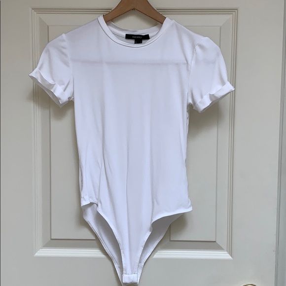 Forever 21 Tops - White Tee Bodysuit